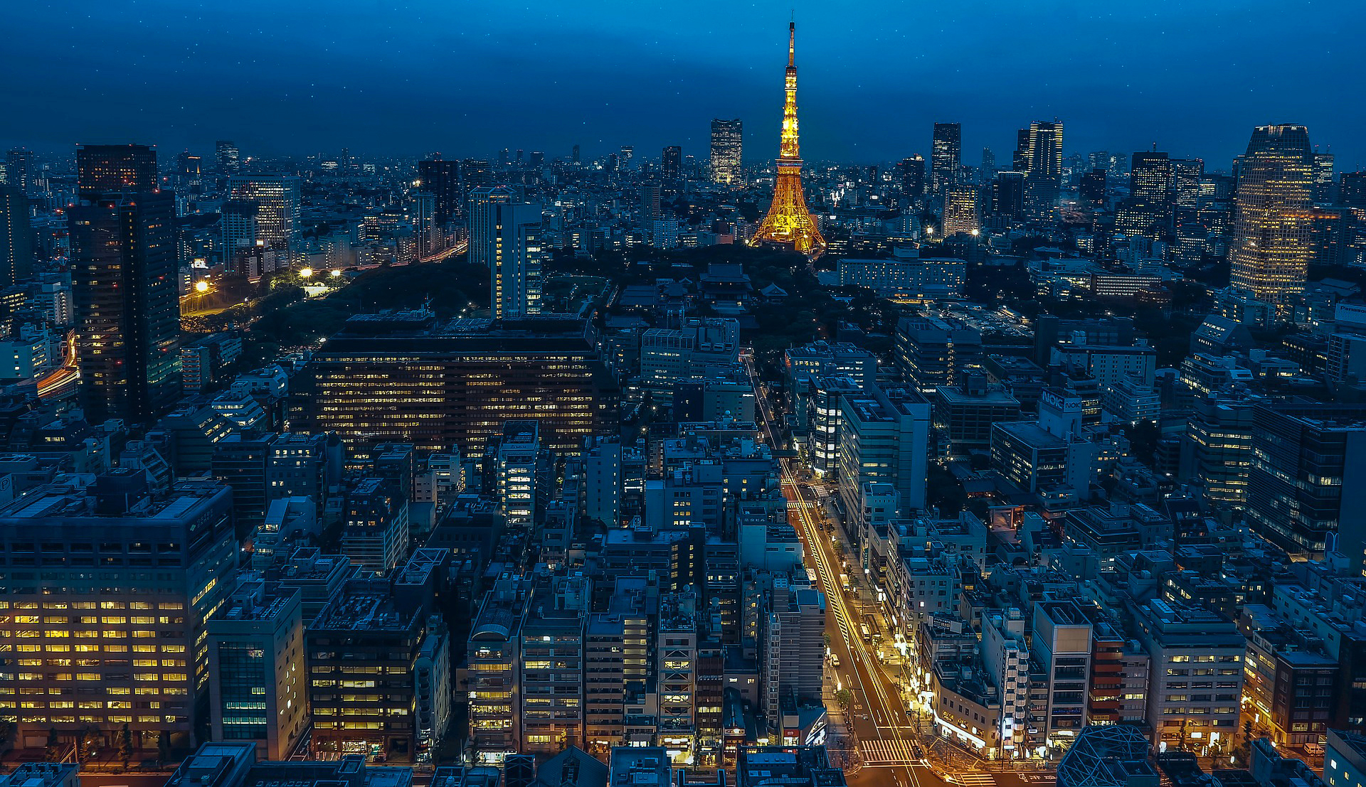 Tokyo Night Skyline