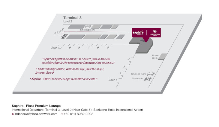 Lounge Map (Plaza Premium)