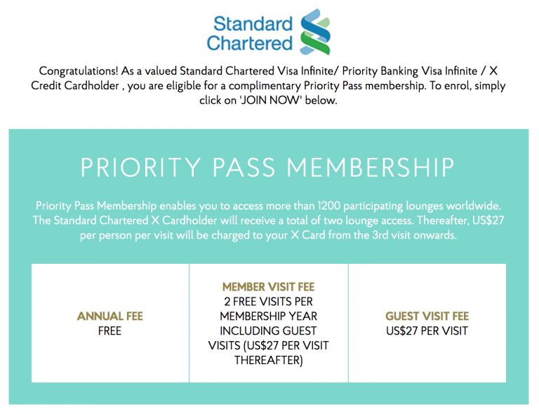 Credit Card Review Standard Chartered Visa Infinite X Card Mainly Miles