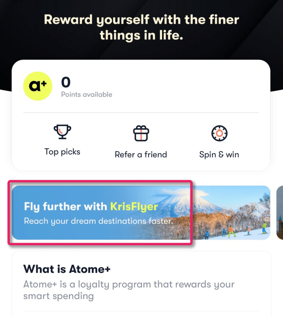 You can now transfer Atome+ points to KrisFlyer miles Mainly Miles
