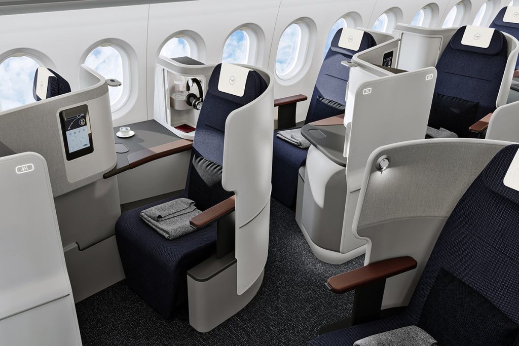 Lufthansa unveils new longhaul First and Business Class seats Mainly